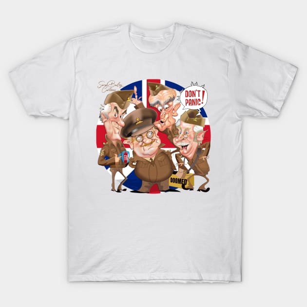 Dads Army T-Shirt by Sarah Bailey TV Cartoons